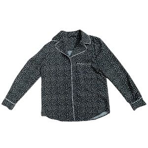 Halogen black and white xs petite pajama shirt